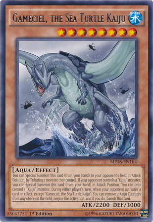 Gameciel, the Sea Turtle Kaiju [MP16-EN164] Rare | Card Merchant Takapuna