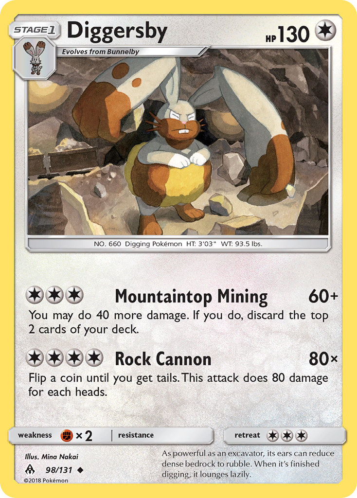 Diggersby (98/131) [Sun & Moon: Forbidden Light] | Card Merchant Takapuna