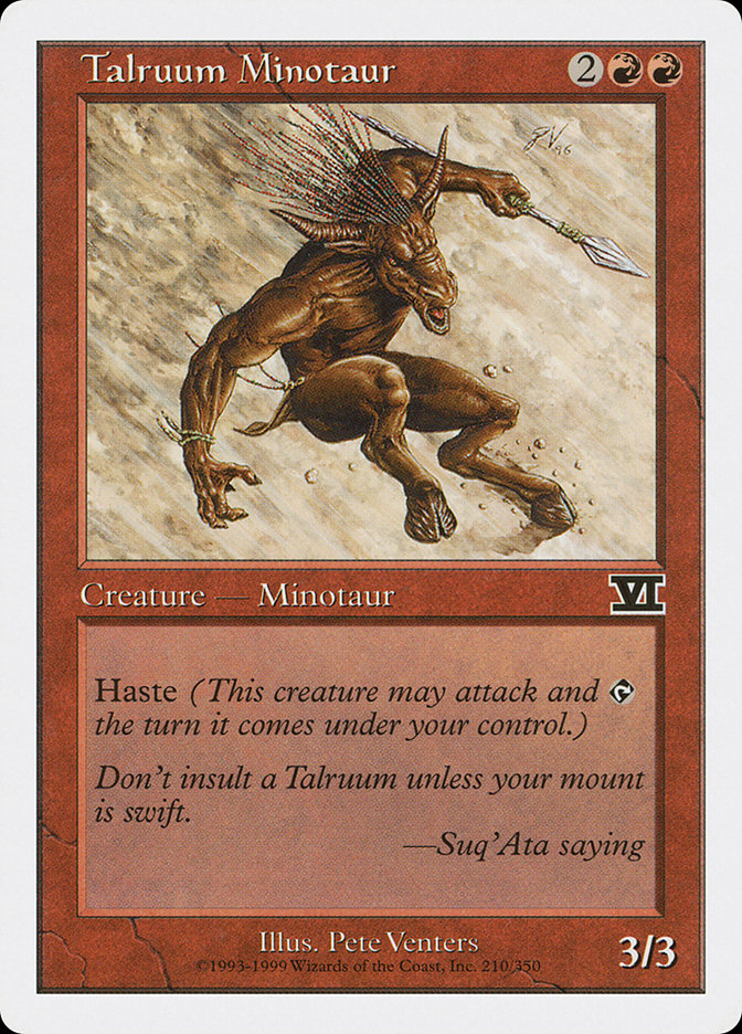 Talruum Minotaur [Classic Sixth Edition] | Card Merchant Takapuna