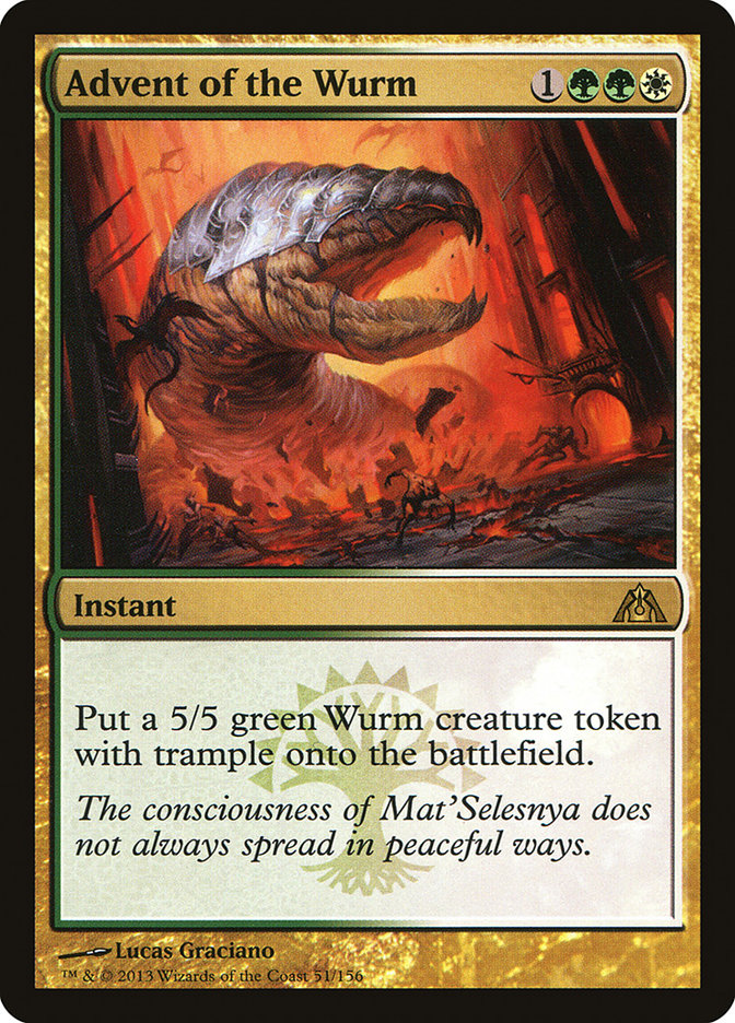 Advent of the Wurm [Dragon's Maze] | Card Merchant Takapuna