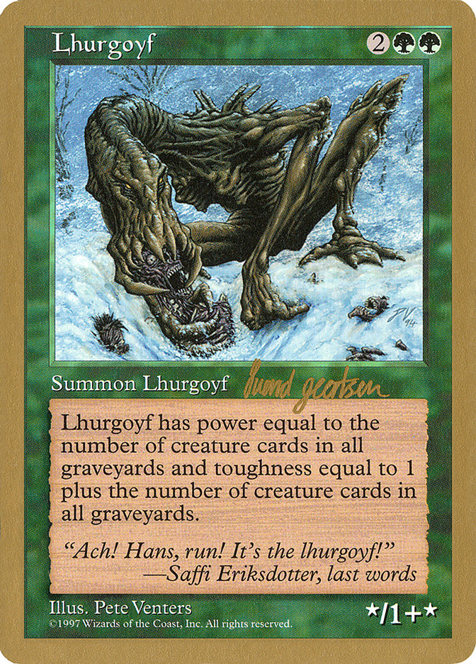 Lhurgoyf (Svend Geertsen) [World Championship Decks 1997] | Card Merchant Takapuna