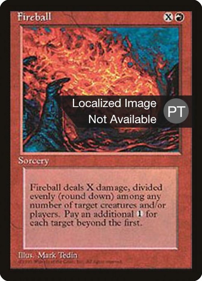 Fireball [Fourth Edition (Foreign Black Border)] | Card Merchant Takapuna