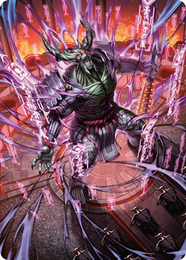 Hidetsugu, Devouring Chaos Art Card [Kamigawa: Neon Dynasty Art Series] | Card Merchant Takapuna