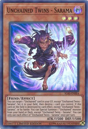 Unchained Twins - Sarama [IGAS-ENSE4] Super Rare | Card Merchant Takapuna