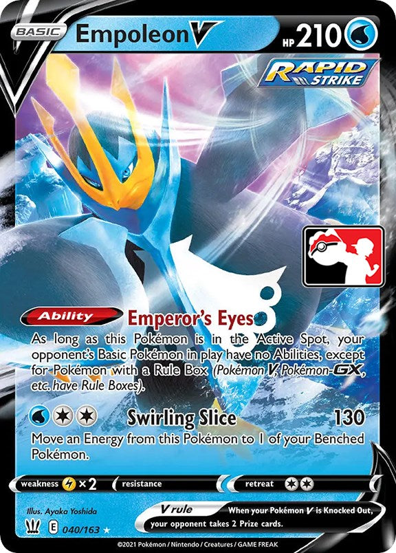 Empoleon V (040/163) [Prize Pack Series One] | Card Merchant Takapuna