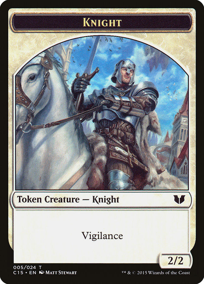 Angel // Knight (005) Double-Sided Token [Commander 2015 Tokens] | Card Merchant Takapuna