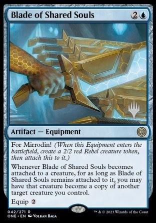 Blade of Shared Souls (Promo Pack) [Phyrexia: All Will Be One Promos] | Card Merchant Takapuna