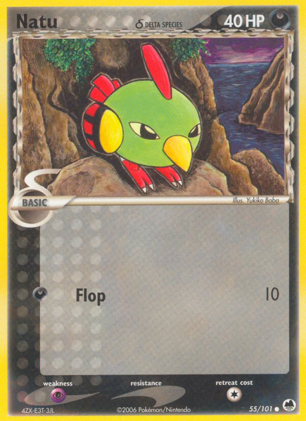 Natu (55/101) (Delta Species) [EX: Dragon Frontiers] | Card Merchant Takapuna