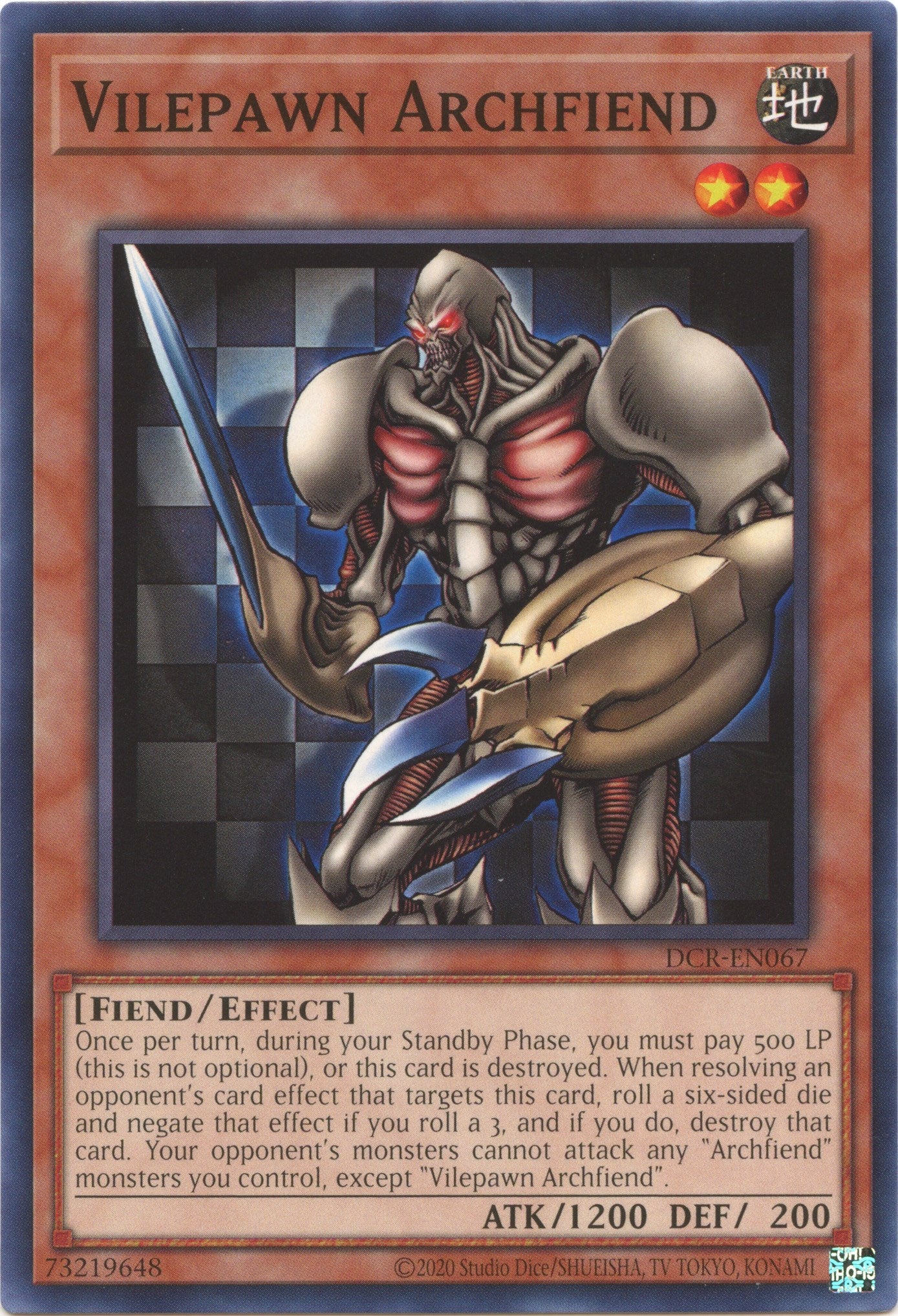 Vilepawn Archfiend (25th Anniversary) [DCR-EN067] Common | Card Merchant Takapuna