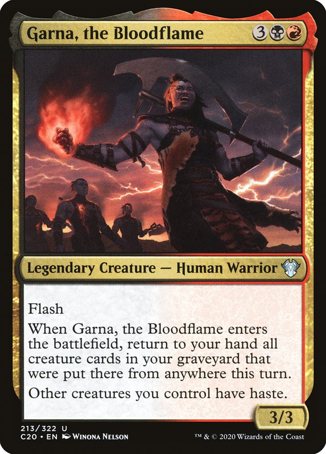 Garna, the Bloodflame [Commander 2020] | Card Merchant Takapuna