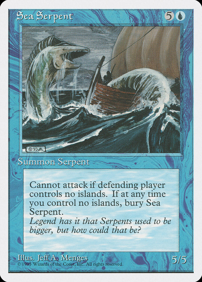 Sea Serpent [Fourth Edition] | Card Merchant Takapuna