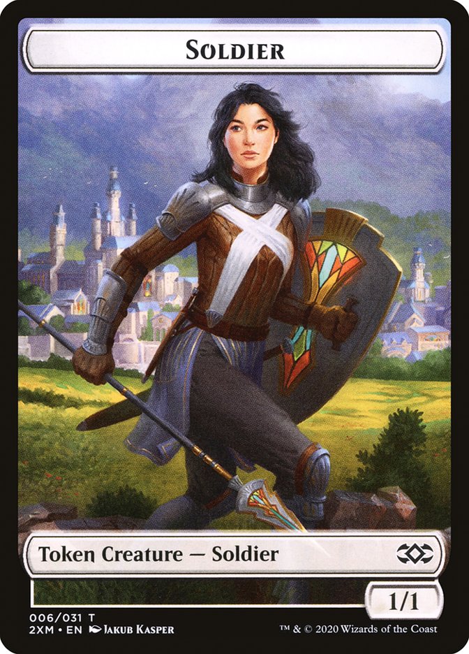 Servo // Soldier Double-Sided Token [Double Masters Tokens] | Card Merchant Takapuna