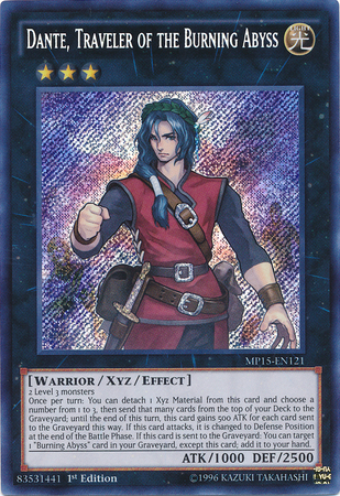 Dante, Traveler of the Burning Abyss [MP15-EN121] Secret Rare | Card Merchant Takapuna