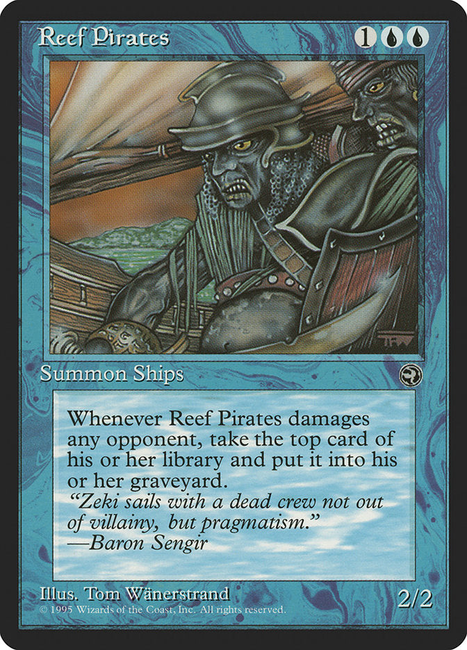 Reef Pirates (Baron Sengir Flavor Text) [Homelands] | Card Merchant Takapuna