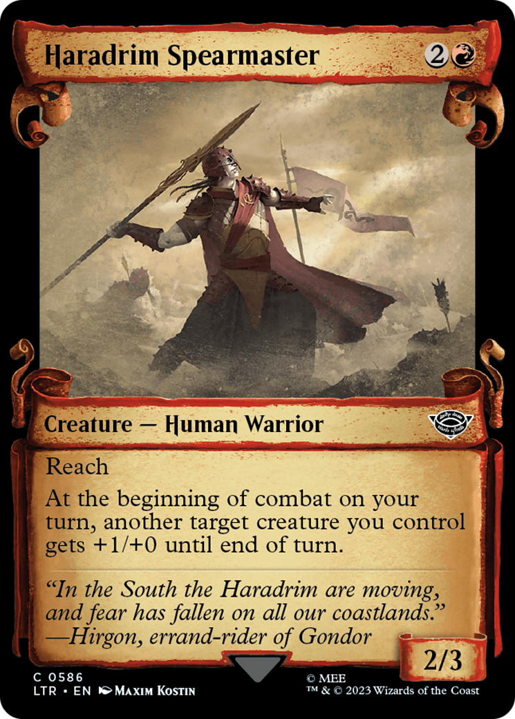 Haradrim Spearmaster [The Lord of the Rings: Tales of Middle-Earth Showcase Scrolls] | Card Merchant Takapuna