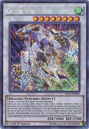 Crystal Wing Synchro Dragon [SHVI-EN049] Secret Rare | Card Merchant Takapuna