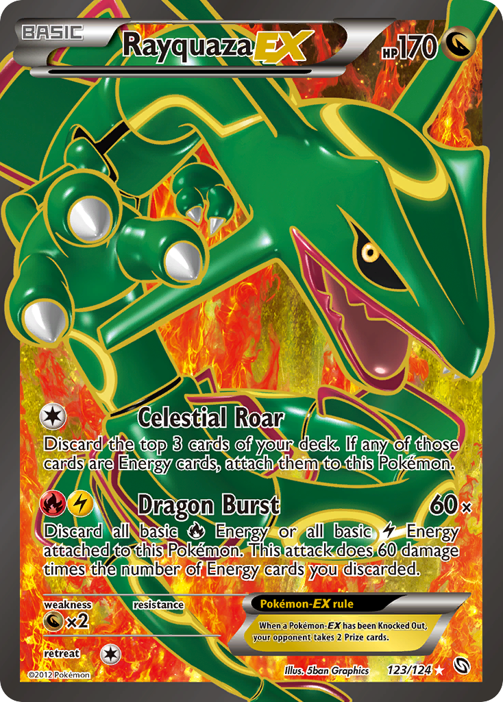 Rayquaza EX (123/124) [Black & White: Dragons Exalted] | Card Merchant Takapuna