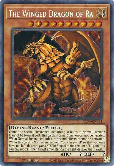 The Winged Dragon of Ra [KICO-EN065] Secret Pharaoh's Rare | Card Merchant Takapuna