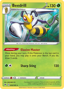 Beedrill (003/185) [Sword & Shield: Vivid Voltage] | Card Merchant Takapuna