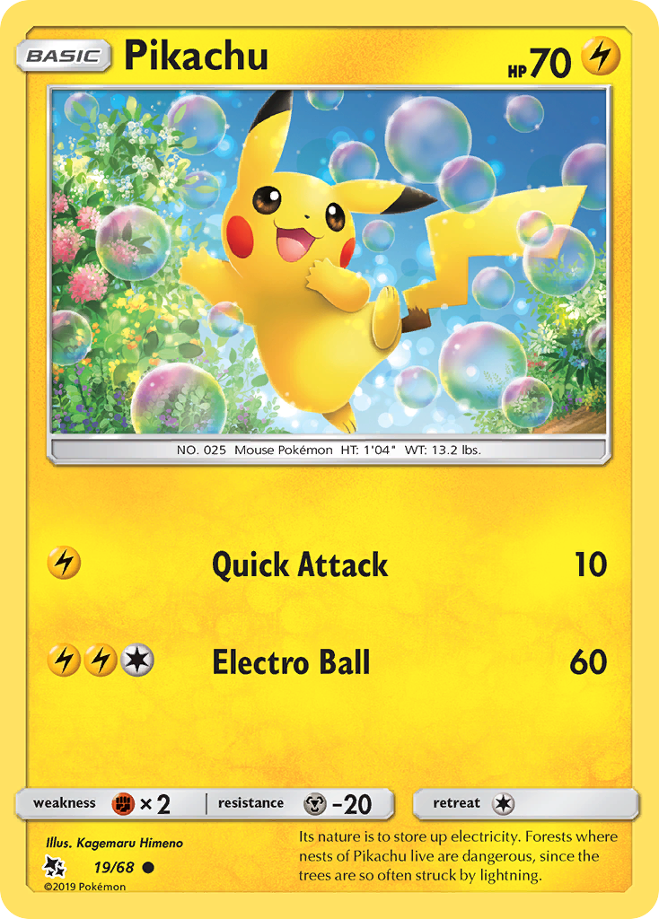 Pikachu (19/68) [Sun & Moon: Hidden Fates] | Card Merchant Takapuna