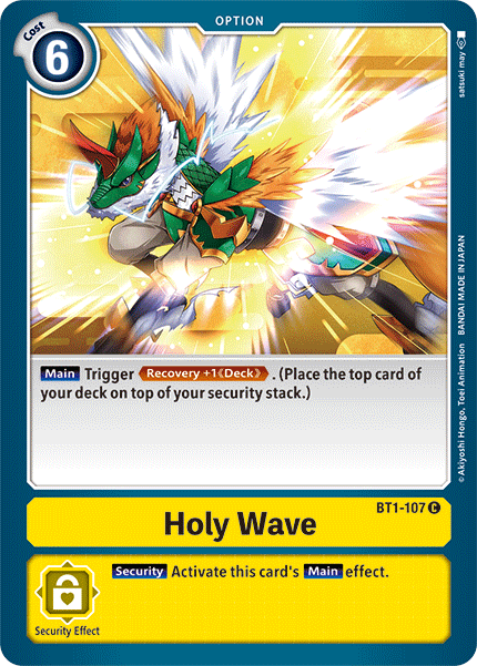 Holy Wave [BT1-107] [Release Special Booster Ver.1.5] | Card Merchant Takapuna