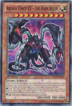 Arcana Force EX - The Dark Ruler [SP13-EN043] Starfoil Rare | Card Merchant Takapuna