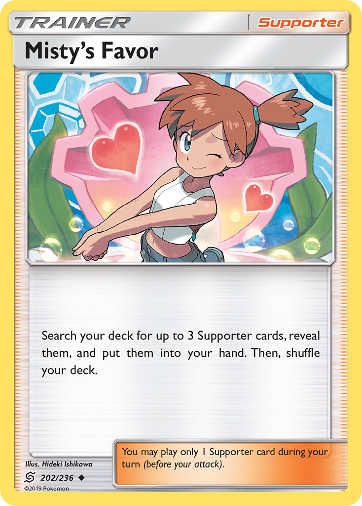 Misty's Favor (202/236) [Sun & Moon: Unified Minds] | Card Merchant Takapuna