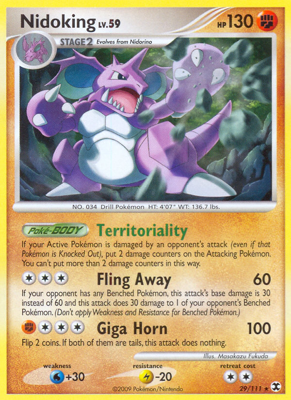 Nidoking (29/111) [Platinum: Rising Rivals] | Card Merchant Takapuna