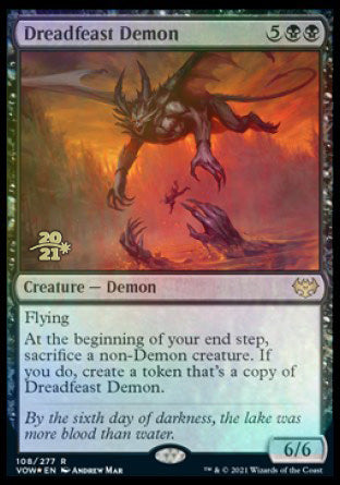 Dreadfeast Demon [Innistrad: Crimson Vow Prerelease Promos] | Card Merchant Takapuna