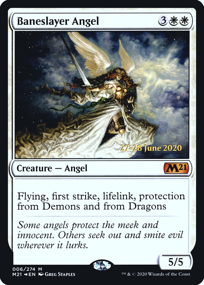 Baneslayer Angel [Core Set 2021 Prerelease Promos] | Card Merchant Takapuna