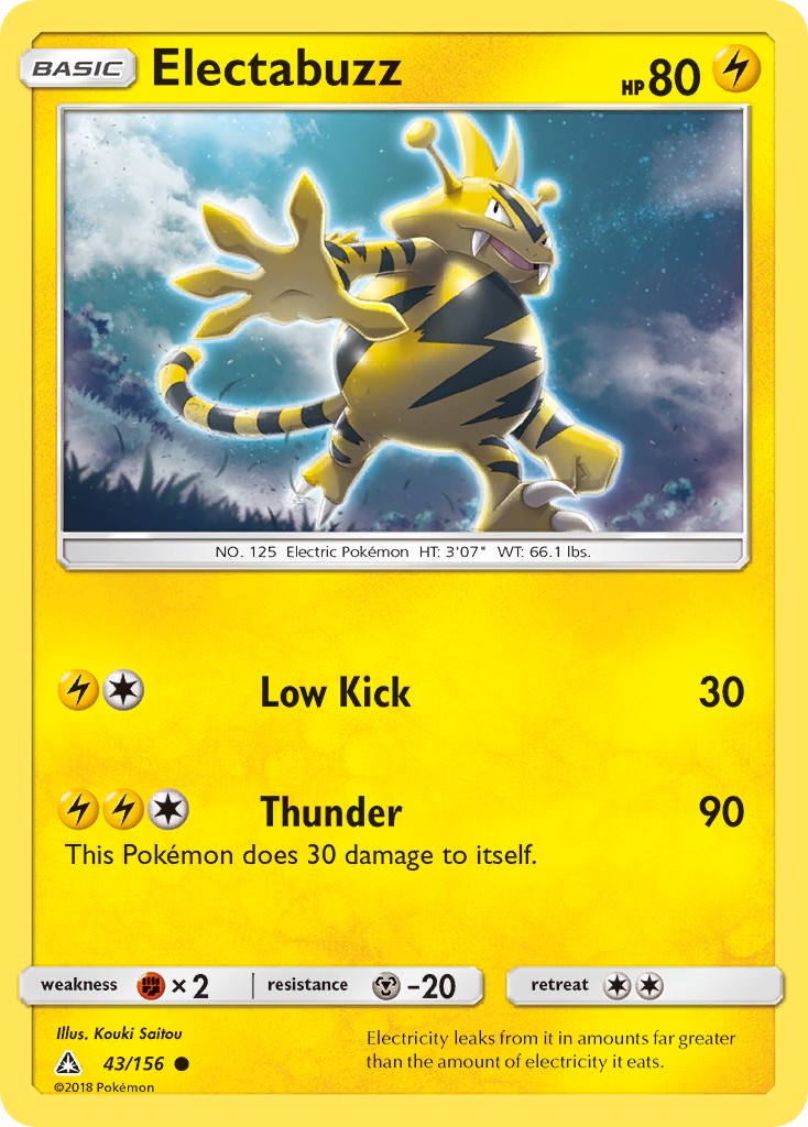 Electabuzz (43/156) [Sun & Moon: Ultra Prism] | Card Merchant Takapuna