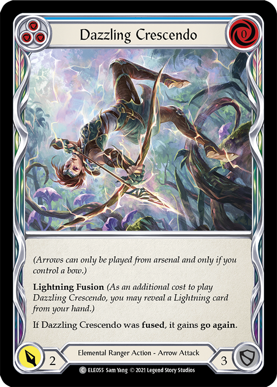 Dazzling Crescendo (Blue) [ELE055] (Tales of Aria)  1st Edition Normal | Card Merchant Takapuna