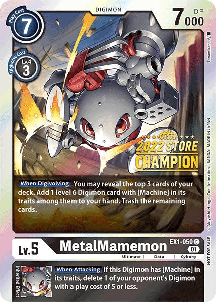 MetalMamemon [EX1-050] (2022 Store Champion) [Classic Collection Promos] | Card Merchant Takapuna