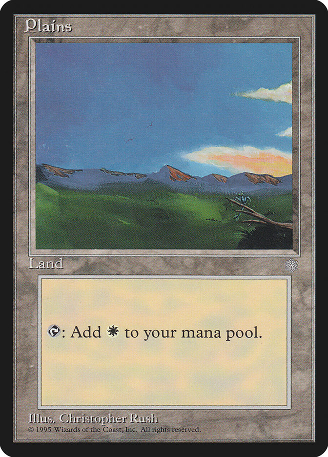 Plains (Two Flying Birds) [Ice Age] | Card Merchant Takapuna