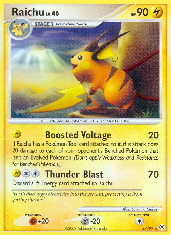 Raichu (27/99) [Platinum: Arceus] | Card Merchant Takapuna