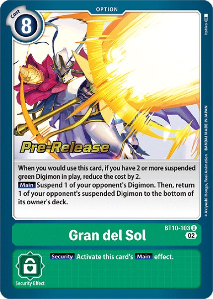 Gran del Sol [BT10-103] [Xros Encounter Pre-Release Cards] | Card Merchant Takapuna