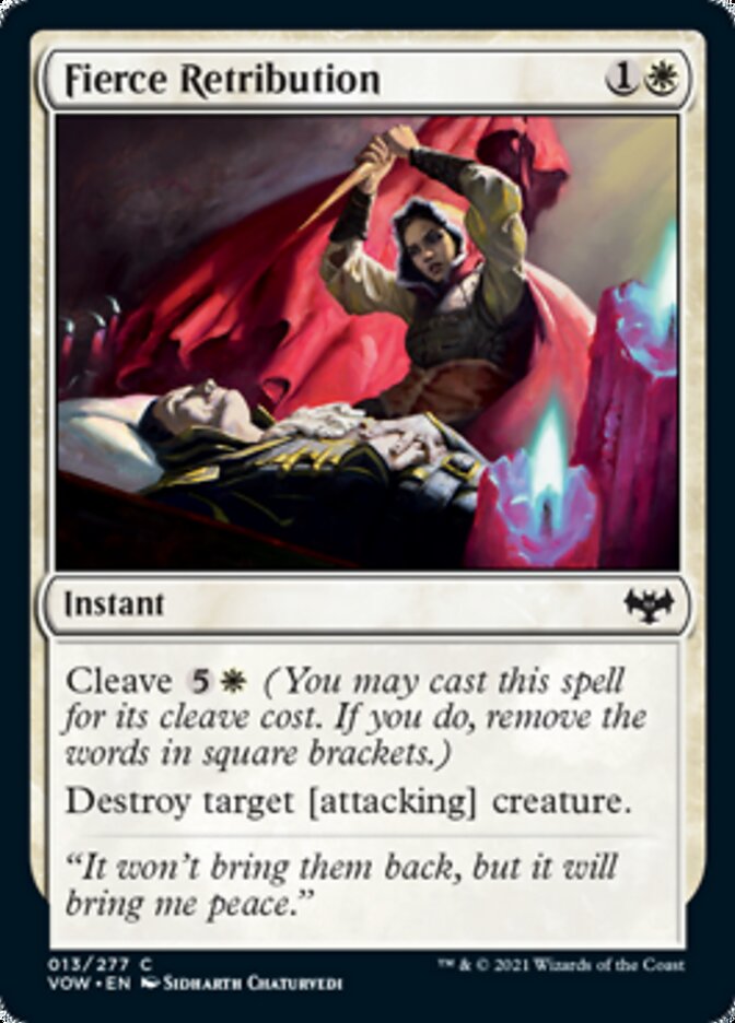 Fierce Retribution [Innistrad: Crimson Vow] | Card Merchant Takapuna