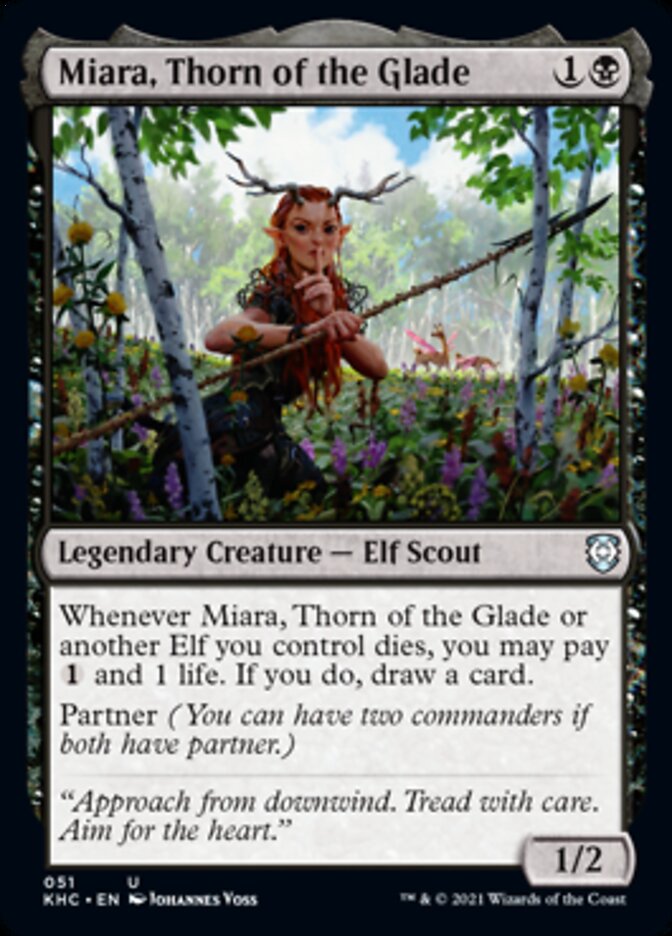 Miara, Thorn of the Glade [Kaldheim Commander] | Card Merchant Takapuna