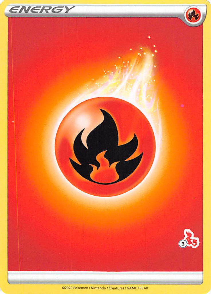 Fire Energy (Cinderace Stamp #3) [Battle Academy 2022] | Card Merchant Takapuna