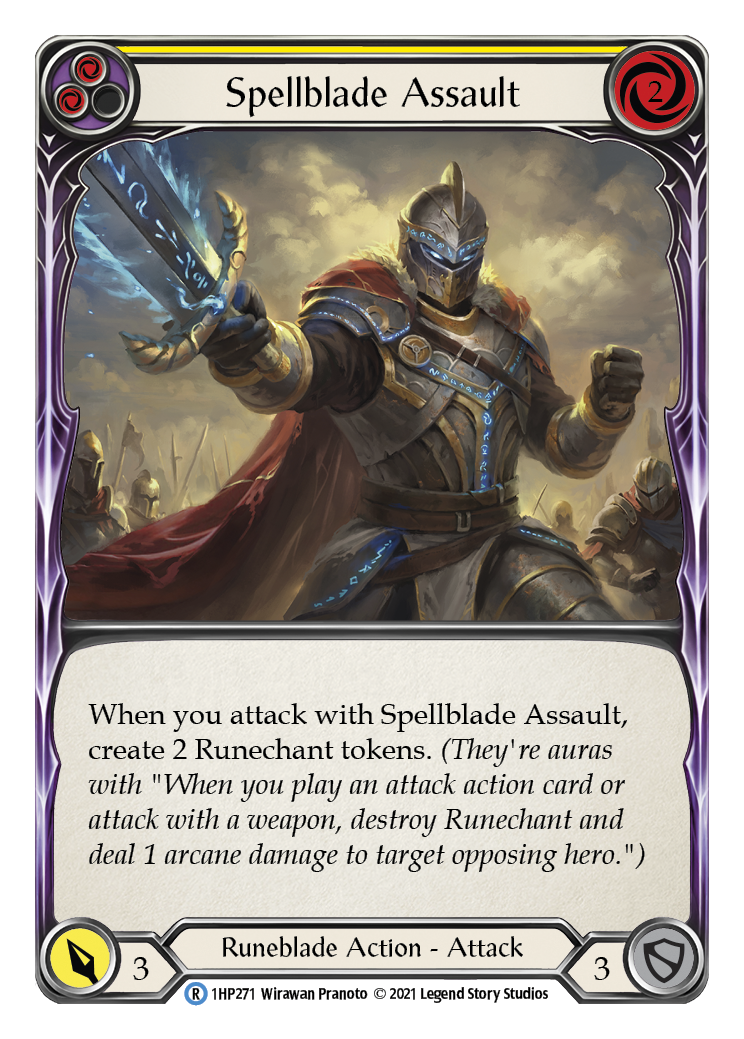 Spellblade Assault (Yellow) [1HP271] (History Pack 1) | Card Merchant Takapuna