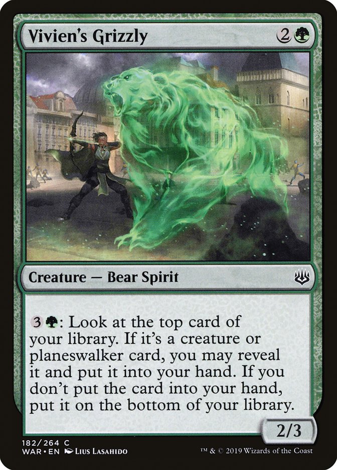 Vivien's Grizzly [War of the Spark] | Card Merchant Takapuna