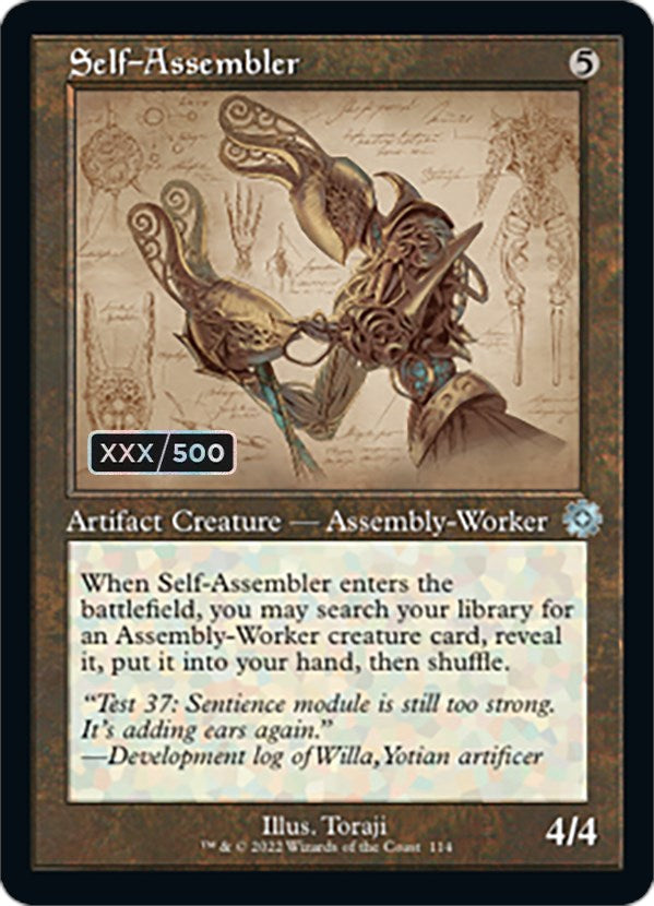 Self-Assembler (Retro Schematic) (Serialized) [The Brothers' War Retro Artifacts] | Card Merchant Takapuna