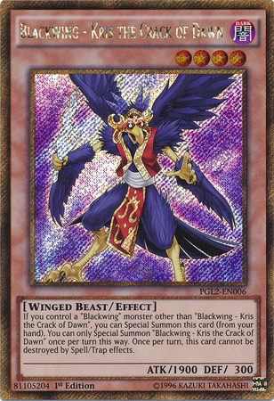 Blackwing - Kris the Crack of Dawn [PGL2-EN006] Gold Secret Rare | Card Merchant Takapuna