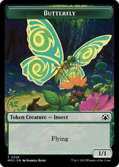 Butterfly // City's Blessing Double-Sided Token [March of the Machine Commander Tokens] | Card Merchant Takapuna