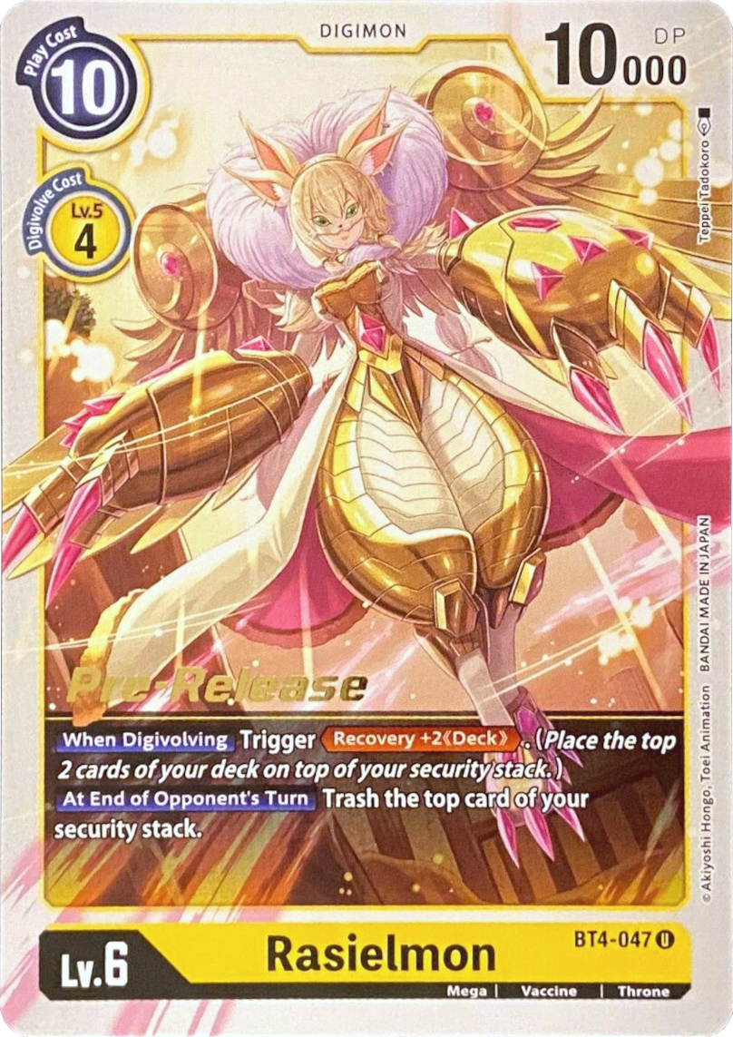 Rasielmon [BT4-047] [Great Legend Pre-Release Promos] | Card Merchant Takapuna