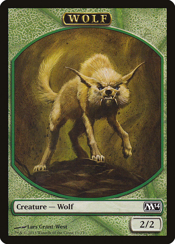 Wolf Token [Magic 2014 Tokens] | Card Merchant Takapuna