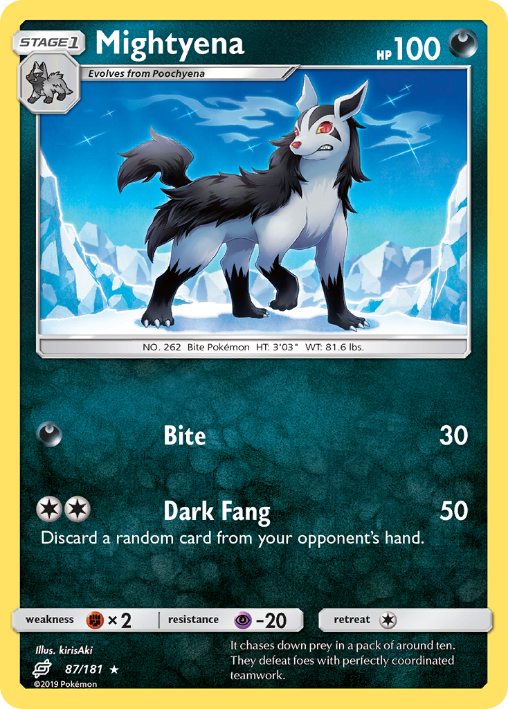 Mightyena (87/181) [Sun & Moon: Team Up] | Card Merchant Takapuna