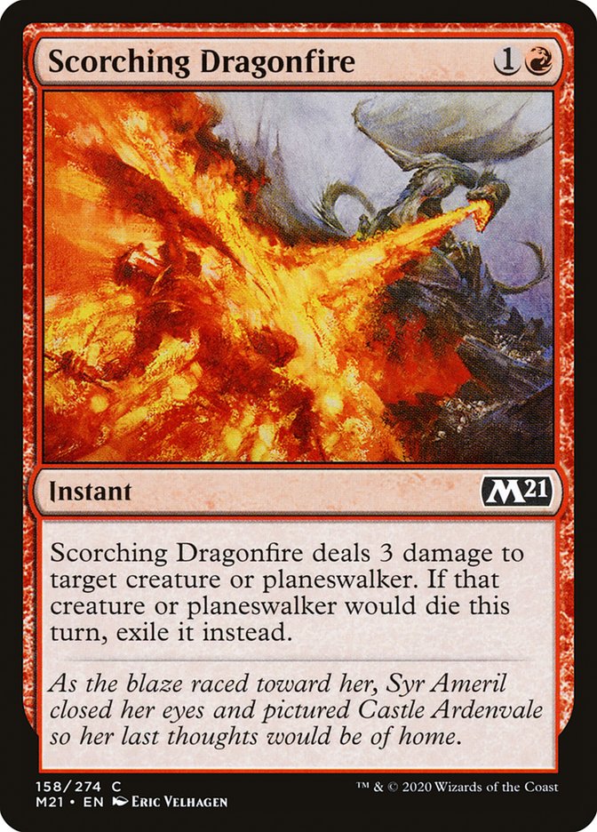 Scorching Dragonfire [Core Set 2021] | Card Merchant Takapuna