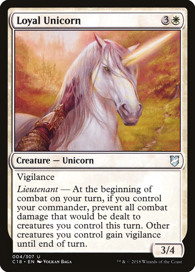 Loyal Unicorn [Commander 2018] | Card Merchant Takapuna