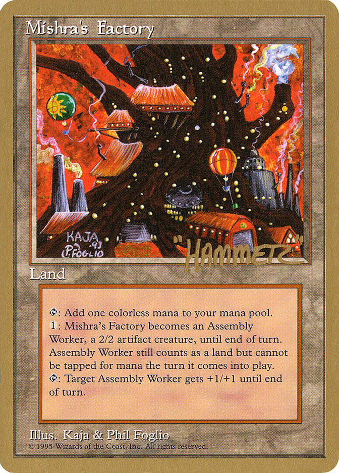 Mishra's Factory (Shawn "Hammer" Regnier) [Pro Tour Collector Set] | Card Merchant Takapuna